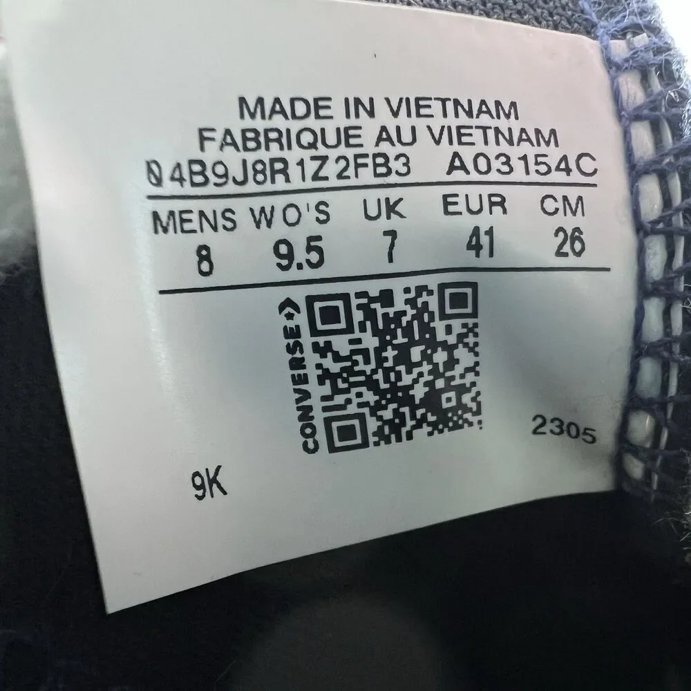 Converse by You Run Star Hike 2 Tone High Top Custom Shoes Sneakers Womens 9.5 - Picture 8 of 8